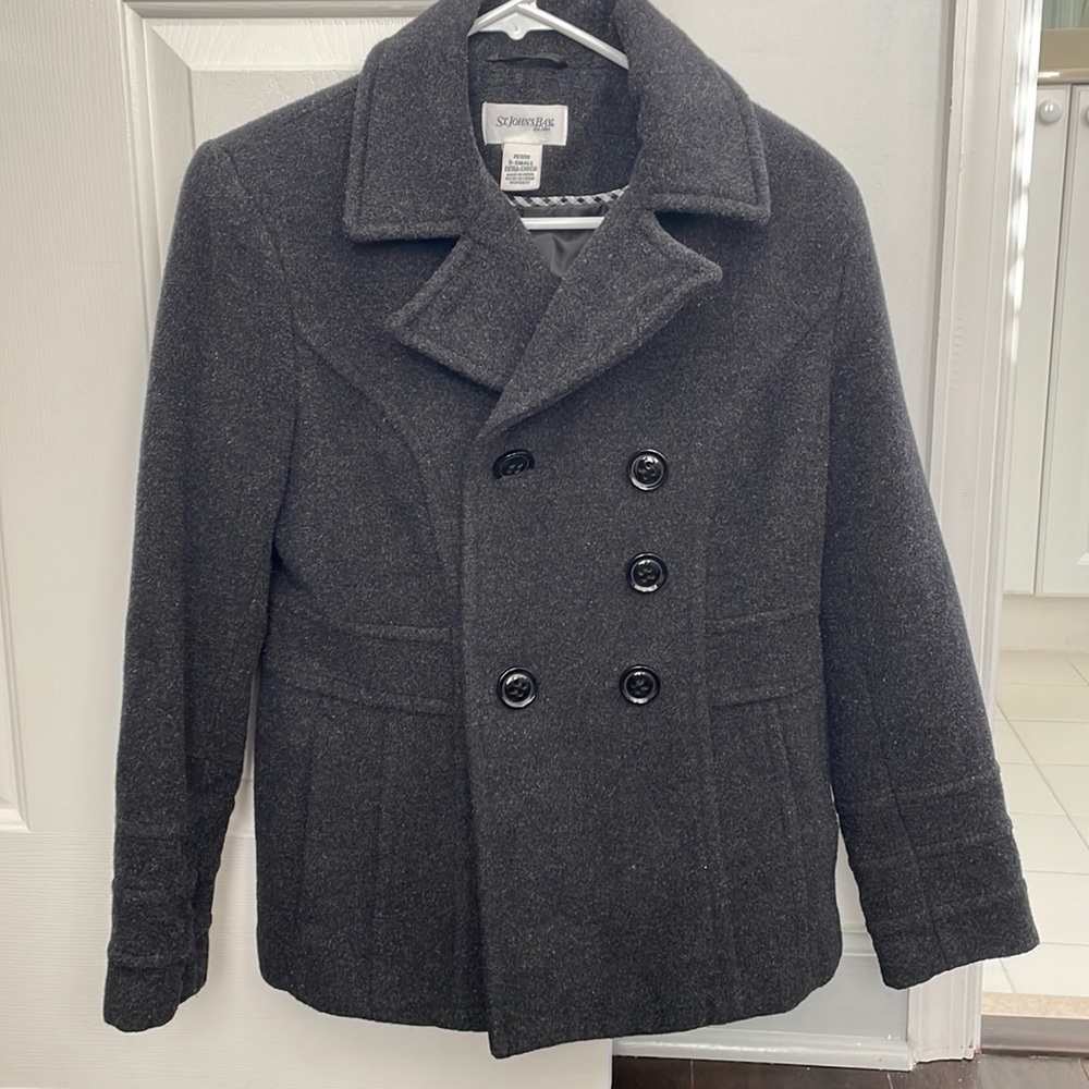 Grey Pea Coat Gem